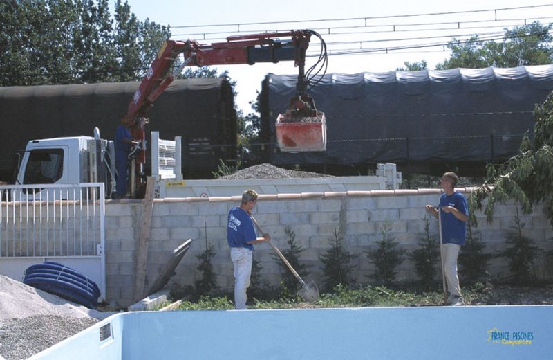 Remblaiment camion benne preneuse
