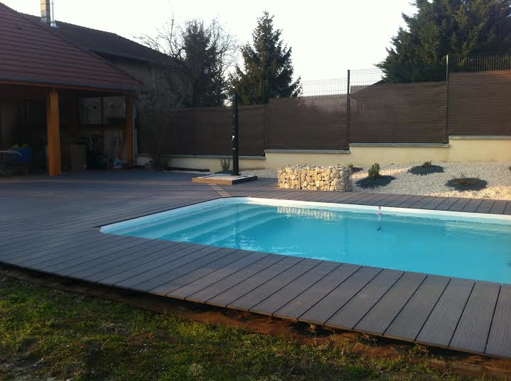 Piscine coque 8X4 rectangulaire sur le 13